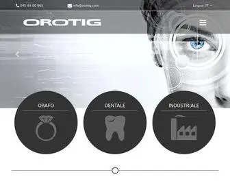 Orotig.com(Saldatrici Laser Orotig) Screenshot