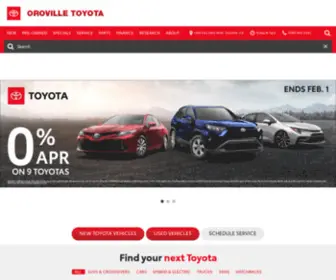 Orovilletoyota.com(Oroville Toyota) Screenshot