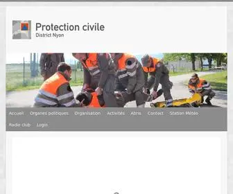 ORPC-Nyon.ch(Protection Civile) Screenshot