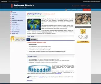 Orphanagedirectory.org(Orphanages in the World) Screenshot