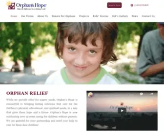 Orphanshope.org(Orphan's Hope) Screenshot