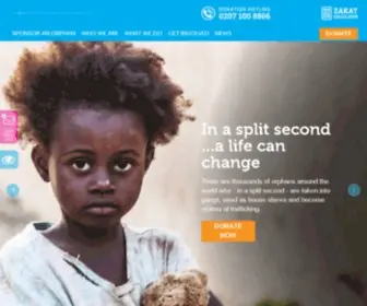 Orphansinneed.org.uk(Orphans in Need) Screenshot