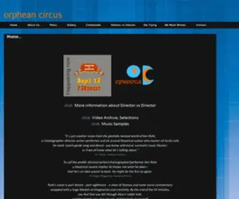 Orpheancircus.com(Orphean circus) Screenshot