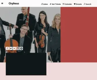 Orpheusnyc.org(The Orpheus Chamber Orchestra) Screenshot