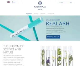 Orphica.co.uk(Natural cosmetics) Screenshot