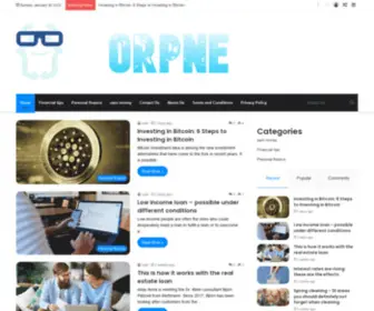 Orpne.com(Financial tips) Screenshot