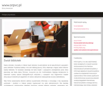 ORPVC.pl(Strony internetowe) Screenshot