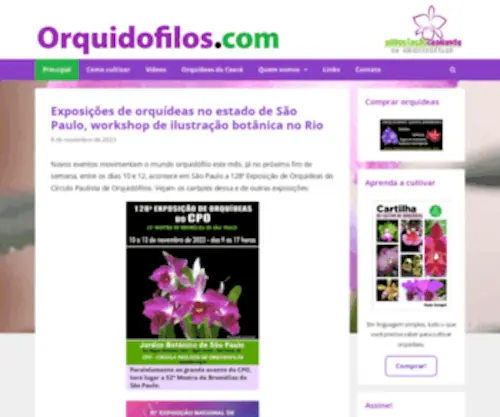 Orquidofilos.com(Orquídeas) Screenshot