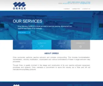 Orrex.com(Orrex Plastics) Screenshot