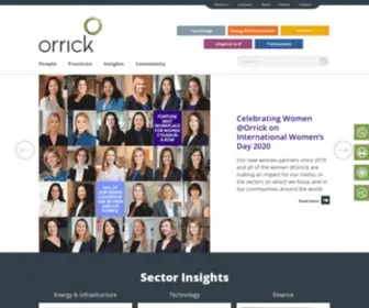 Orrick.com(Orrick) Screenshot