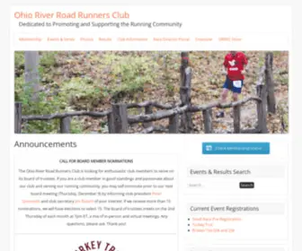 ORRRC.org(Ohio River Road Runners) Screenshot