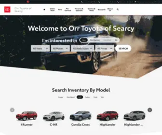 Orrtoyotaofsearcy.com(Orr Toyota of Searcy) Screenshot