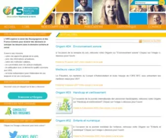 ORSBFC.org(ORS Bourgogne Franche) Screenshot