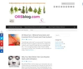 Orsblog.com(Organic Radiance Skincare Blog) Screenshot