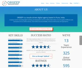 Orseep.com(Digital Marketing Services Company) Screenshot
