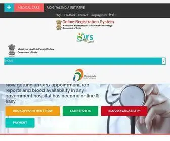ORS.gov.in(Online Registration System) Screenshot