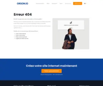 Orson.website(Page introuvable) Screenshot