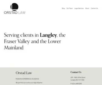 Orstadlaw.ca(Orstad Law) Screenshot