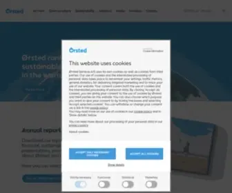 Orsted.com(We are a renewable energy company working to create a world) Screenshot