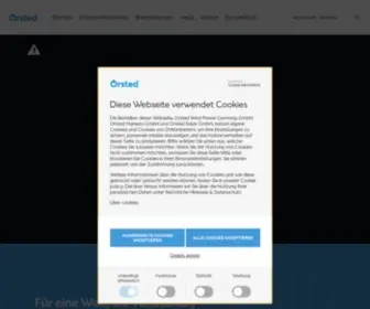 Orsted.de(Ørsted) Screenshot
