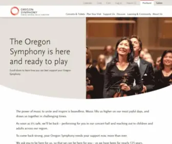 Orsymphony.org(Oregon Symphony) Screenshot