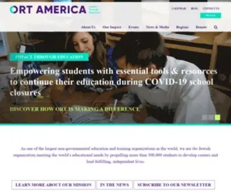 Ortamerica.org(ORT America) Screenshot