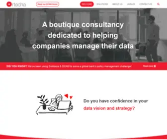 Ortecha.com(The Data Management experts) Screenshot