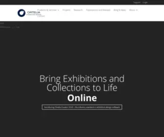 Ortelia.com(Digital Applications for Galleries and Museums) Screenshot