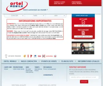 Ortelmobile.fr(Ortel mobile) Screenshot