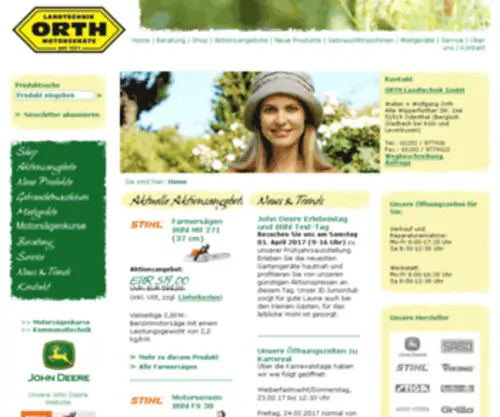 ORTH-Gartentechnik.de(ORTH Landtechnik) Screenshot