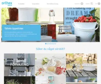 Orthexgroup.se(Orthex Group) Screenshot