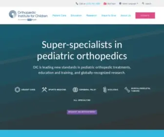 Ortho-Institute.org(Orthopaedic Institute for Children) Screenshot