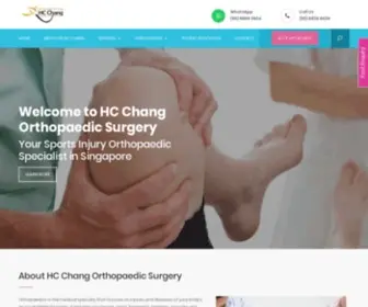 Ortho.com.sg(Dr HC Chang) Screenshot