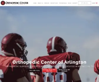 Orthoarlington.com(Orthopedic Center of Arlington) Screenshot