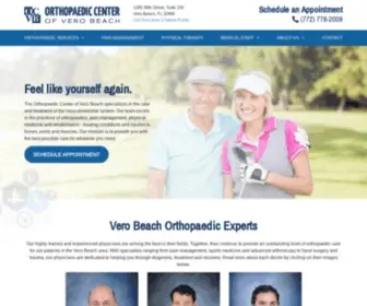 Orthocentervb.com(The Orthopaedic Center of Vero Beach) Screenshot