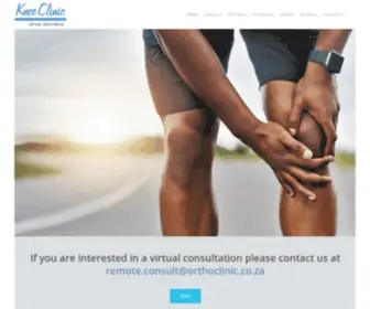 Orthoclinic.co.za(Knee Clinic) Screenshot