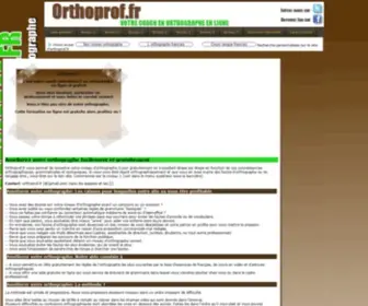 Orthocoach.fr(Exercices de français) Screenshot