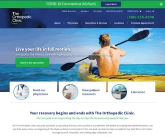 Orthodb.com(The Orthopedic Clinic of Daytona Beach) Screenshot