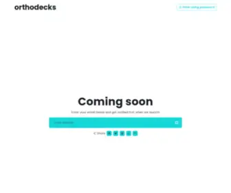 Orthodecks.com(orthodecks) Screenshot