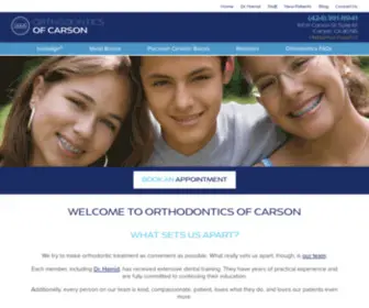 Orthodontistcarson.com(Orthodontist Carson CA) Screenshot