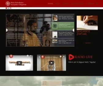 Orthodoxalbania.org(Faqja Kryesore) Screenshot