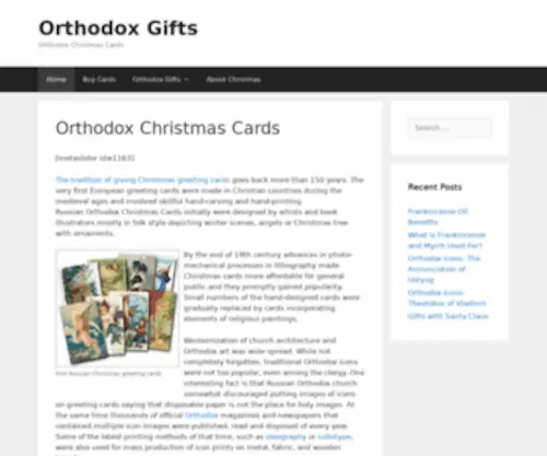 Orthodoxchristmascards.com(Orthodox Christmas Cards) Screenshot