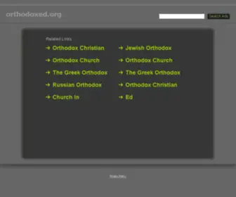 Orthodoxed.org(Orthodoxed) Screenshot