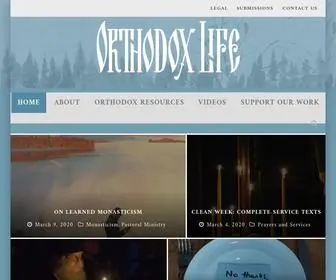 Orthodoxlife.org(Orthodox Life) Screenshot