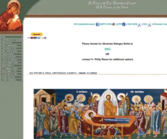 Orthodoxpeterandpaulmiami.org(Saints Peter & Paul Orthodox Church) Screenshot