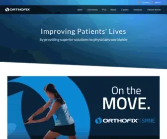 Orthofix.com(Improving Patients' Lives) Screenshot