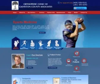 Orthogalveston.com(Orthopedic Clinic) Screenshot