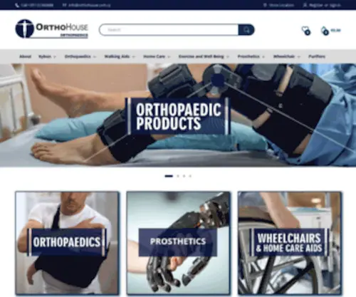 Orthohouse.com(Orthohouse Orthopaedics Cyprus) Screenshot