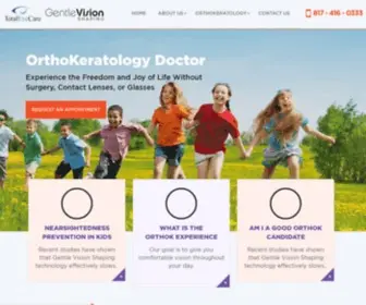 Orthokdoctor.com(OrthoKeratology Doctor) Screenshot