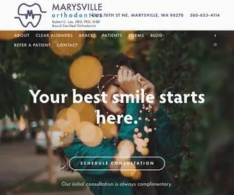 Orthomarysville.com(Marysville Orthodontics) Screenshot